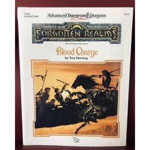 AD&D Forgotten Realms Blood Charge Sealed Shrinkwrap TSR 9304 FRA3 1990 2nd E.
